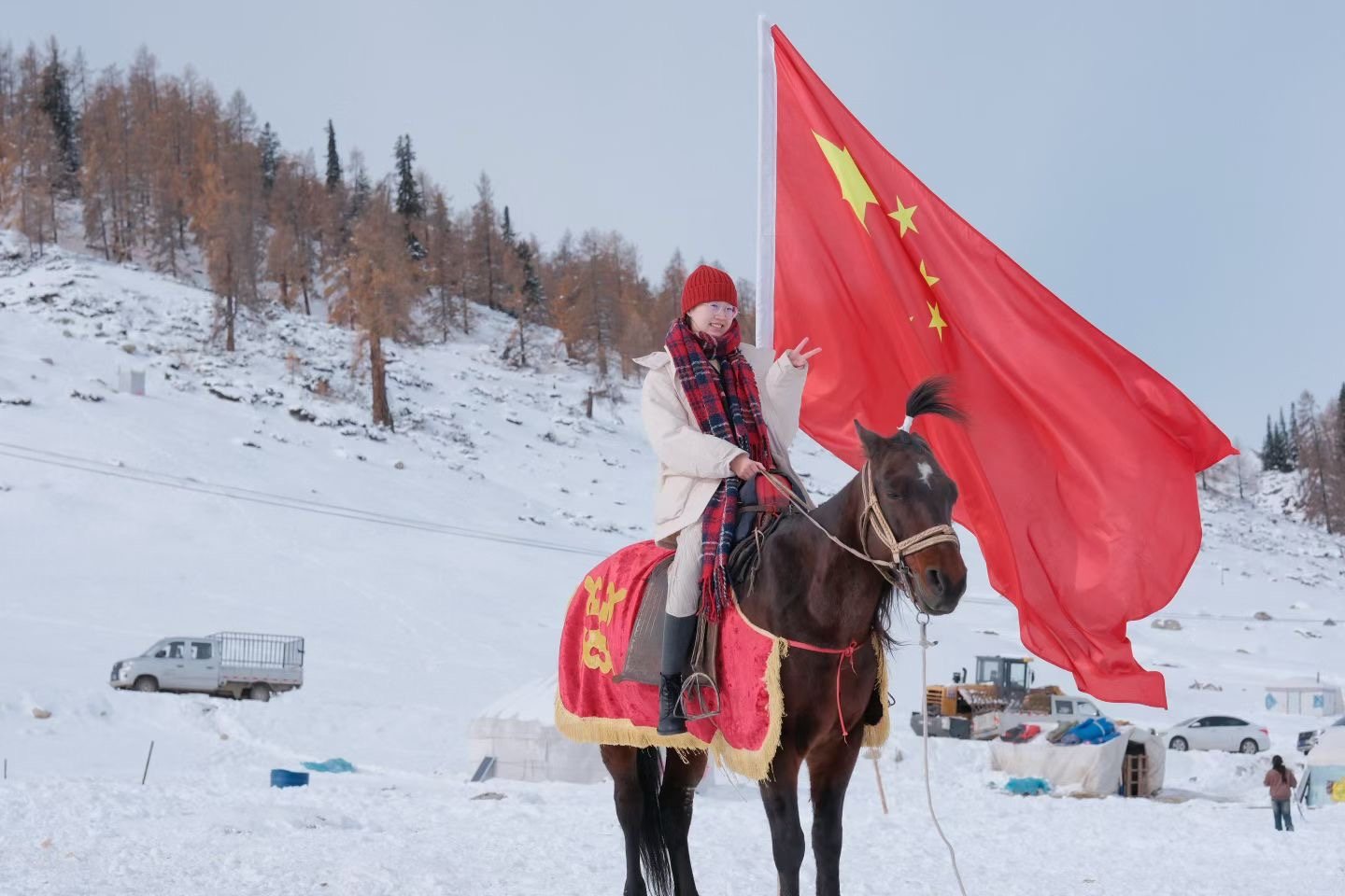 新疆阿勒泰雪地